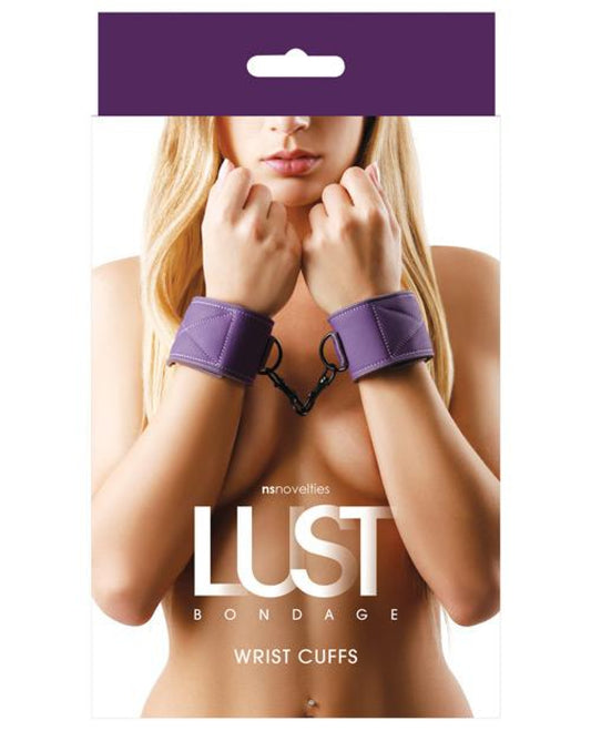 Lust Bondage Wrist Cuffs - Purple Lust 500
