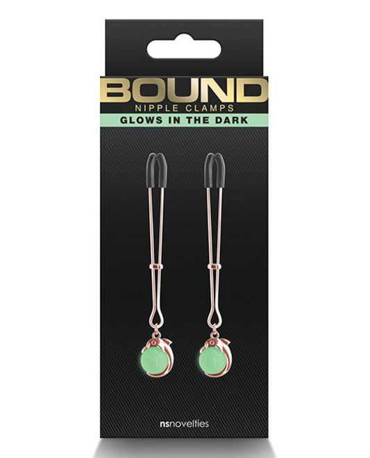 Bound Nipple Clamps - Rose Gold Bound