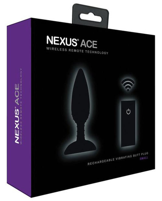 Nexus Ace Remote Control Butt Plug Small - Black Nexus 500