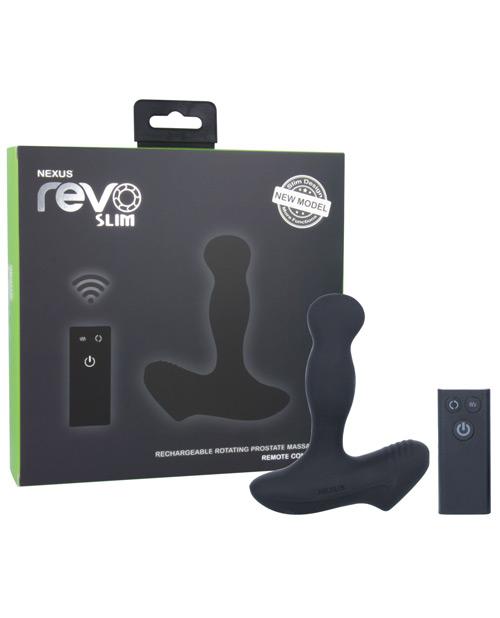 Nexus Revo Slim Rotating Prostate Massager - Black Nexus Revo