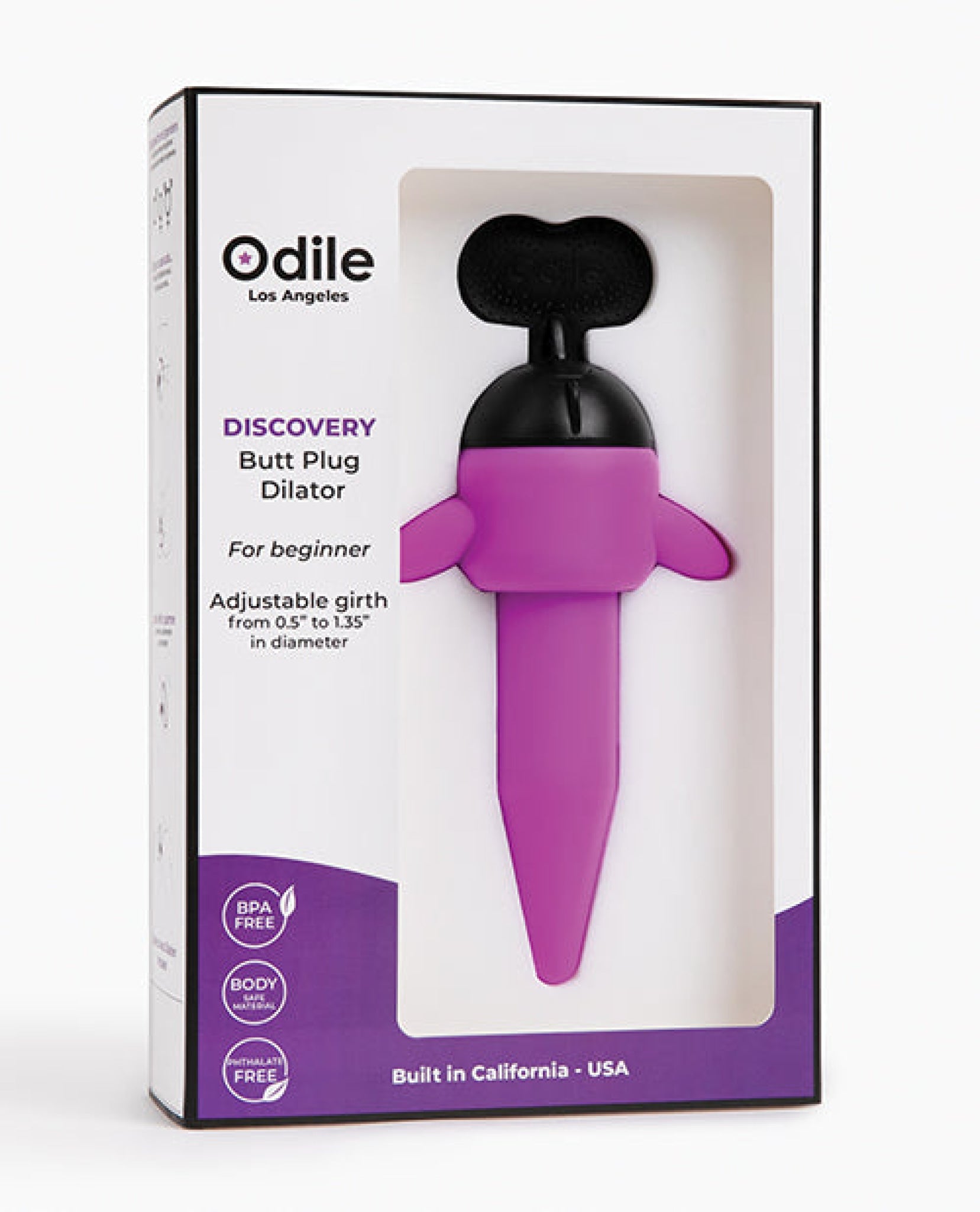 Odile Discovery Tapered Butt Plug Dilator - Purple Odile