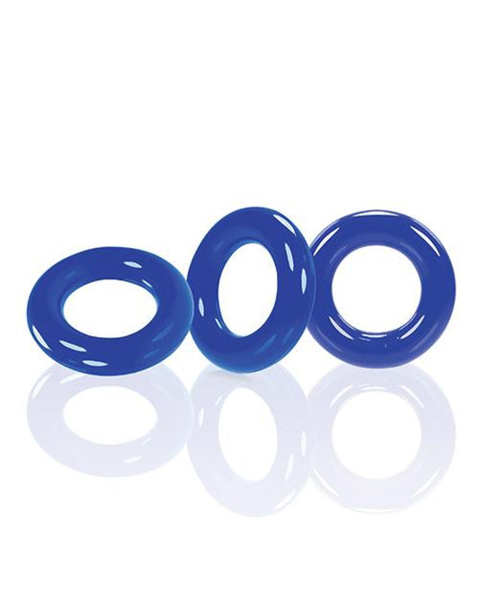 Oxballs Willy Rings - Blue Pack Of 3 Blue Ox Designs LLCDba Oxballs 1657