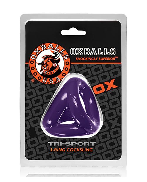 Oxballs Tri Sport Cocksling - Eggplant Blue Ox Designs LLCDba Oxballs