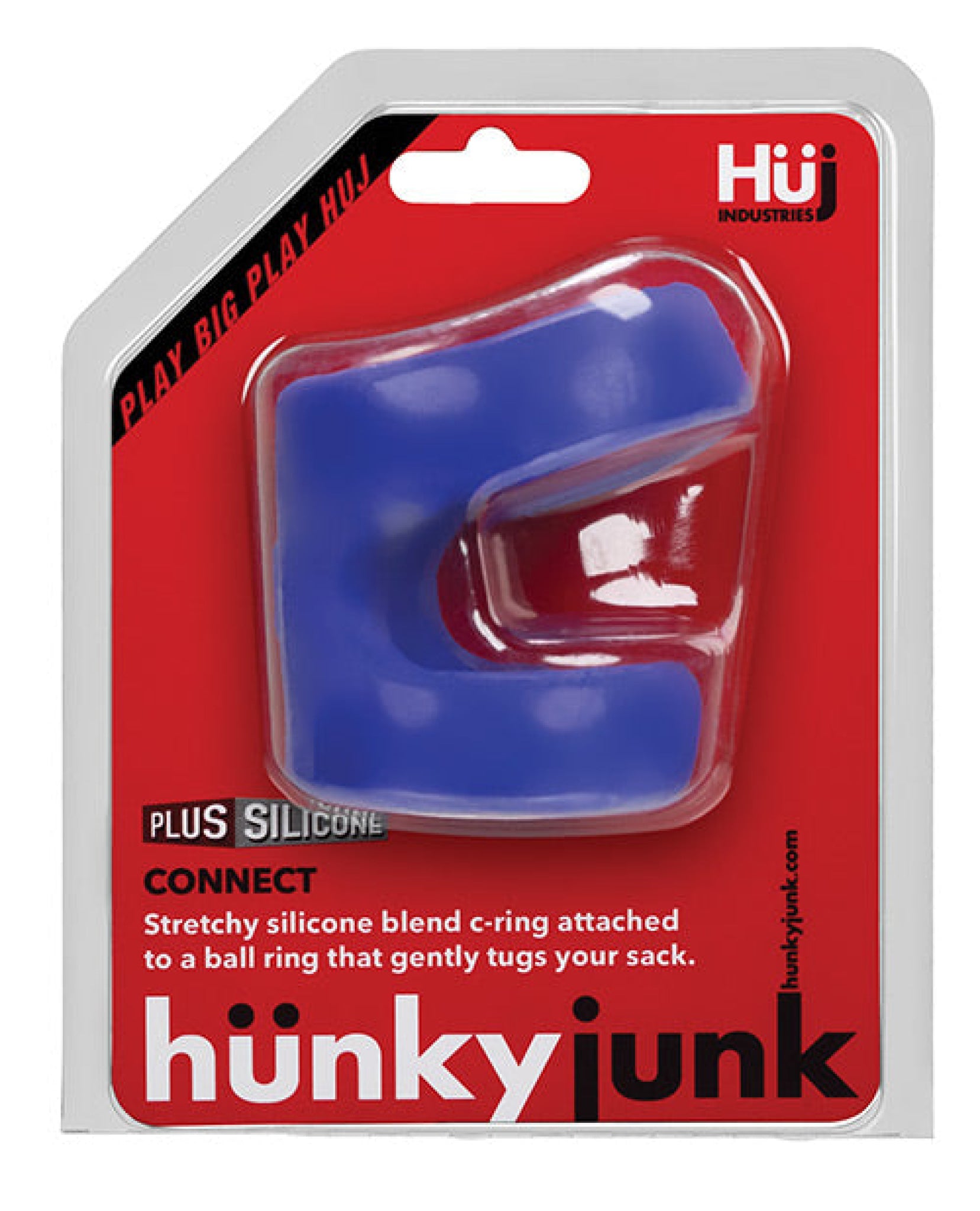 Hunky Junk Connect Cock Ring W/balltugger Hunky Junk