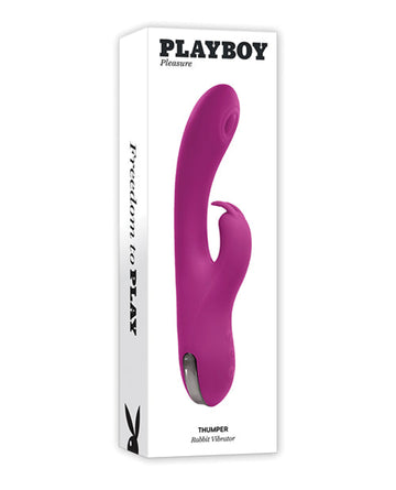 Playboy Pleasure Thumper Rabbit Vibrator - Wild Aster Playboy