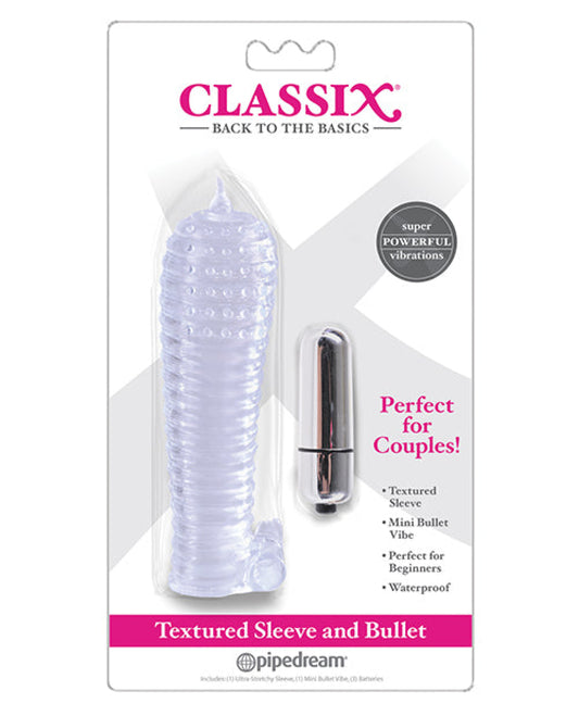 Classix Textured Sleeve & Bullet Pipedream® 1657
