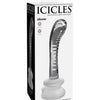 Icicles No. 88 Hand Blown Glass G-spot Massager W-suction Cup -  Clear Pipedream®