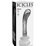 Icicles No. 88 Hand Blown Glass G-spot Massager W-suction Cup -  Clear Pipedream®