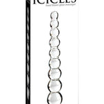 Icicles No. 2 Hand Blown Glass Massager - Clear Rippled Pipedream®