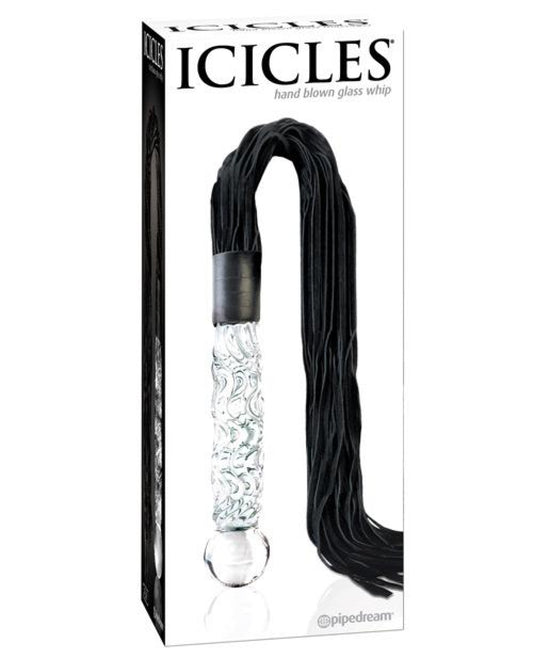 Icicles No. 38 Hand Blown Glass Handled Whip - Clear Pipedream® 1657