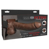 Fetish Fantasy Series 8" Hollow Rechargeable Strap On W-remote - Brown Pipedream®
