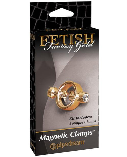 Fetish Fantasy Gold Magnetic Nipple Clamps - Gold Pipedream® 500
