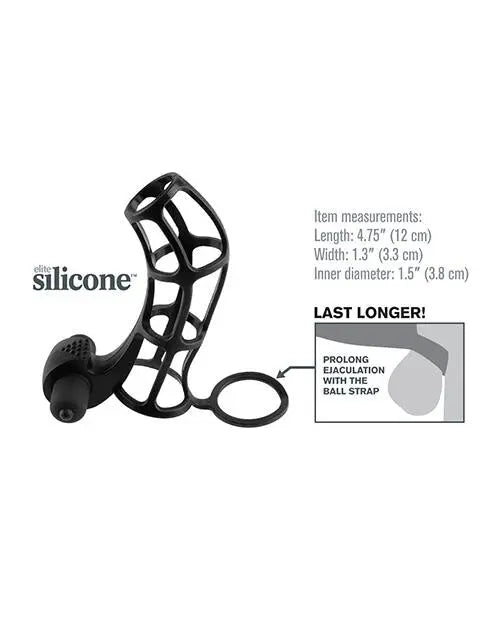 Fantasy X-tensions Deluxe Silicone Power Cage - Black Pipedream®