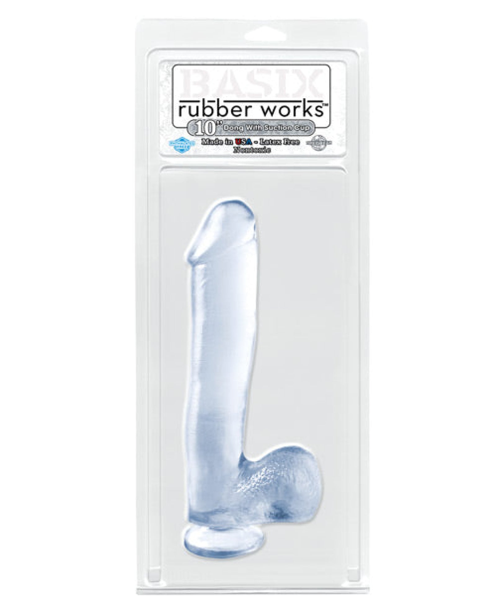 "Basix Rubber Works 10"" Dong W/suction Cup" Pipedream®