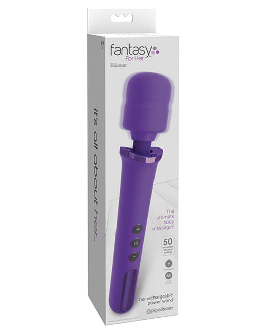 Fantasy For Her Rechargeable Power Wand - Purple Pipedream® 1657