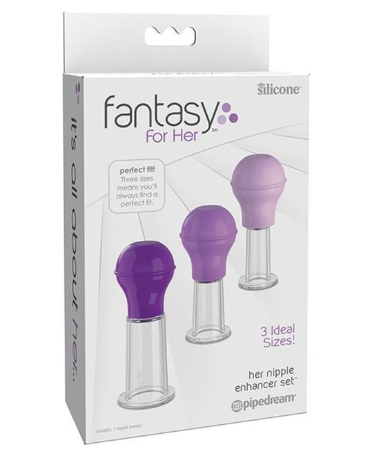 Fantasy For Her Nipple Enhancer Set - Purple Pipedream® 500