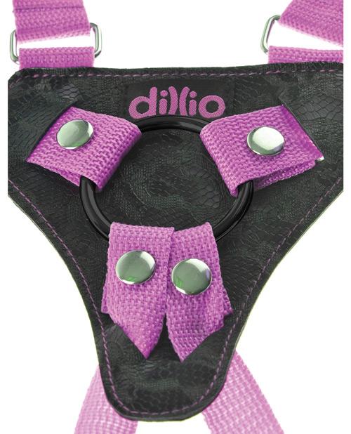 Dillio 7" Strap-on Suspender Harness Set - Pink Pipedream®