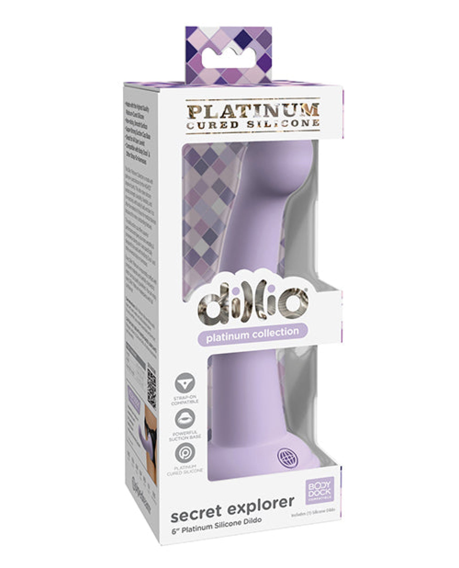 Dillio Platinum 6" Secret Explorer Silicone Dildo Pipedream®
