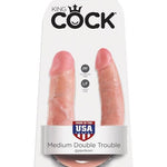 King Cock Medium Double Trouble - Flesh Pipedream®