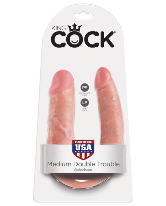 King Cock Medium Double Trouble - Flesh Pipedream® 1657