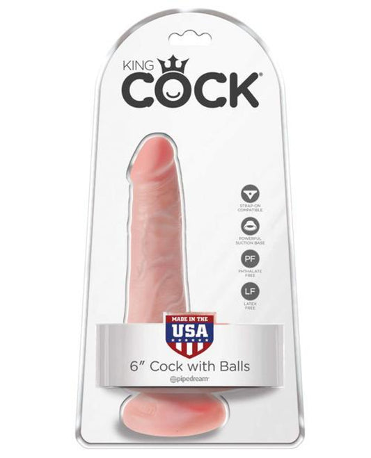 "King Cock 6"" Cock W/balls" Pipedream® 1657
