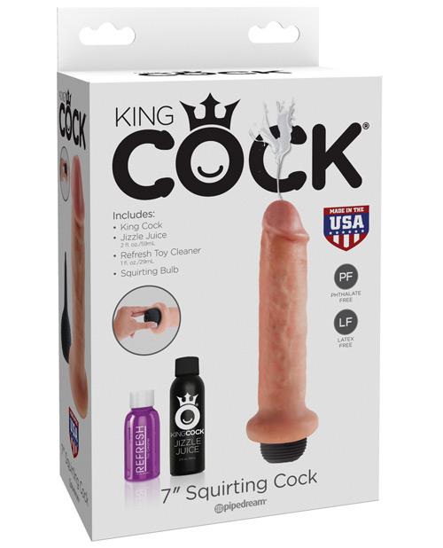 "King Cock 7"" Squirting Cock" Pipedream®