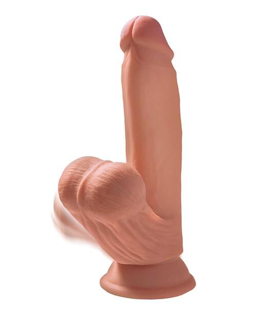 King Cock Plus 7" Triple Density Cock W-swinging Balls - Tan King Cock®