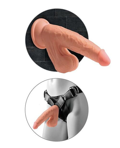 King Cock Plus 7" Triple Density Cock W-swinging Balls - Tan King Cock®