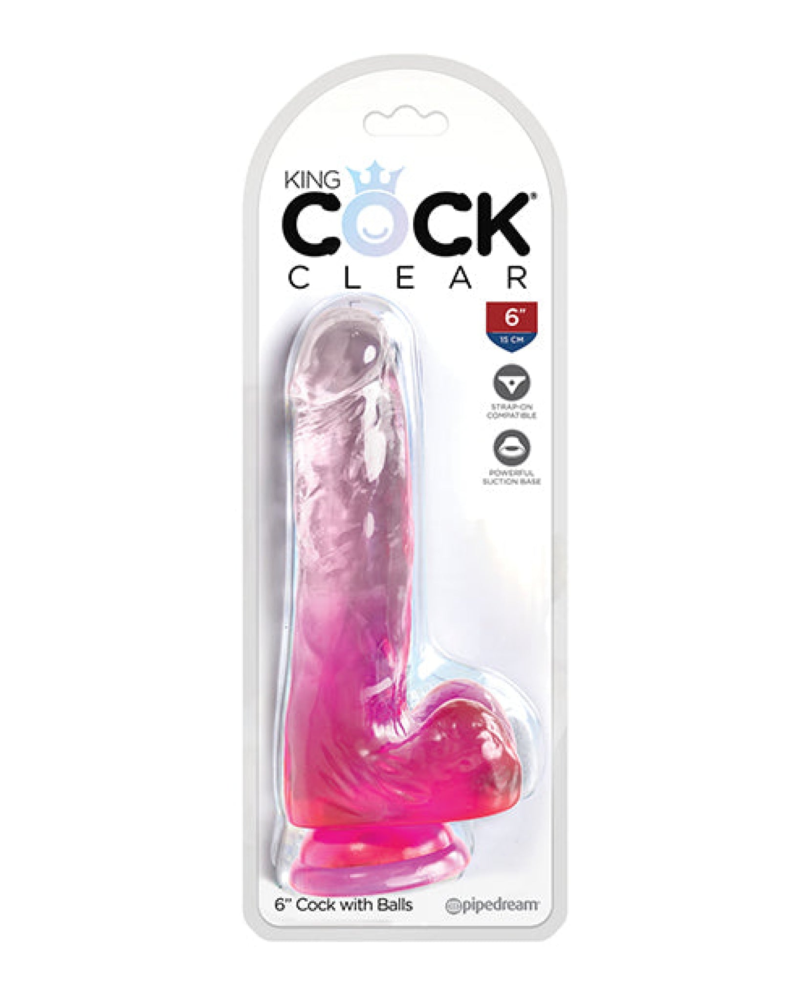 King Cock Clear Cock W/balls Pipedream®