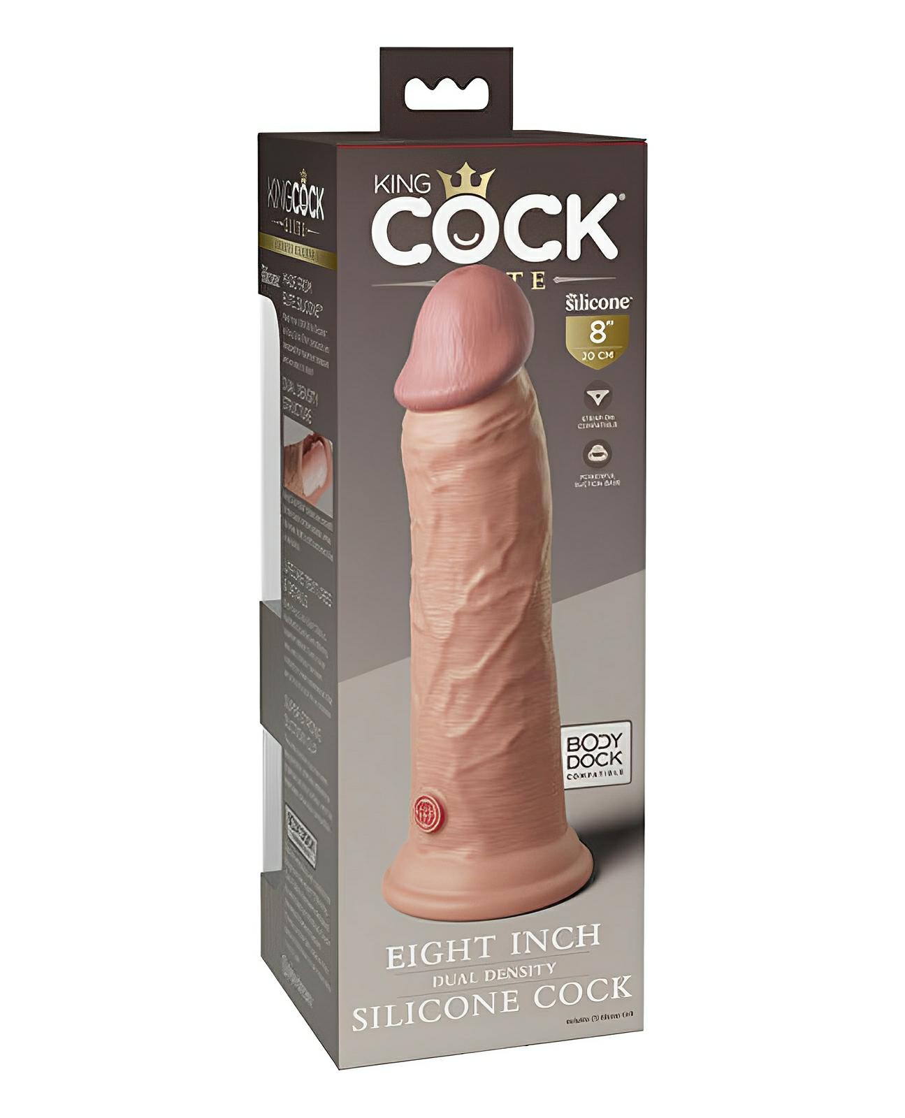 King Cock Elite 8" Dual Density Silicone Cock Pipedream®