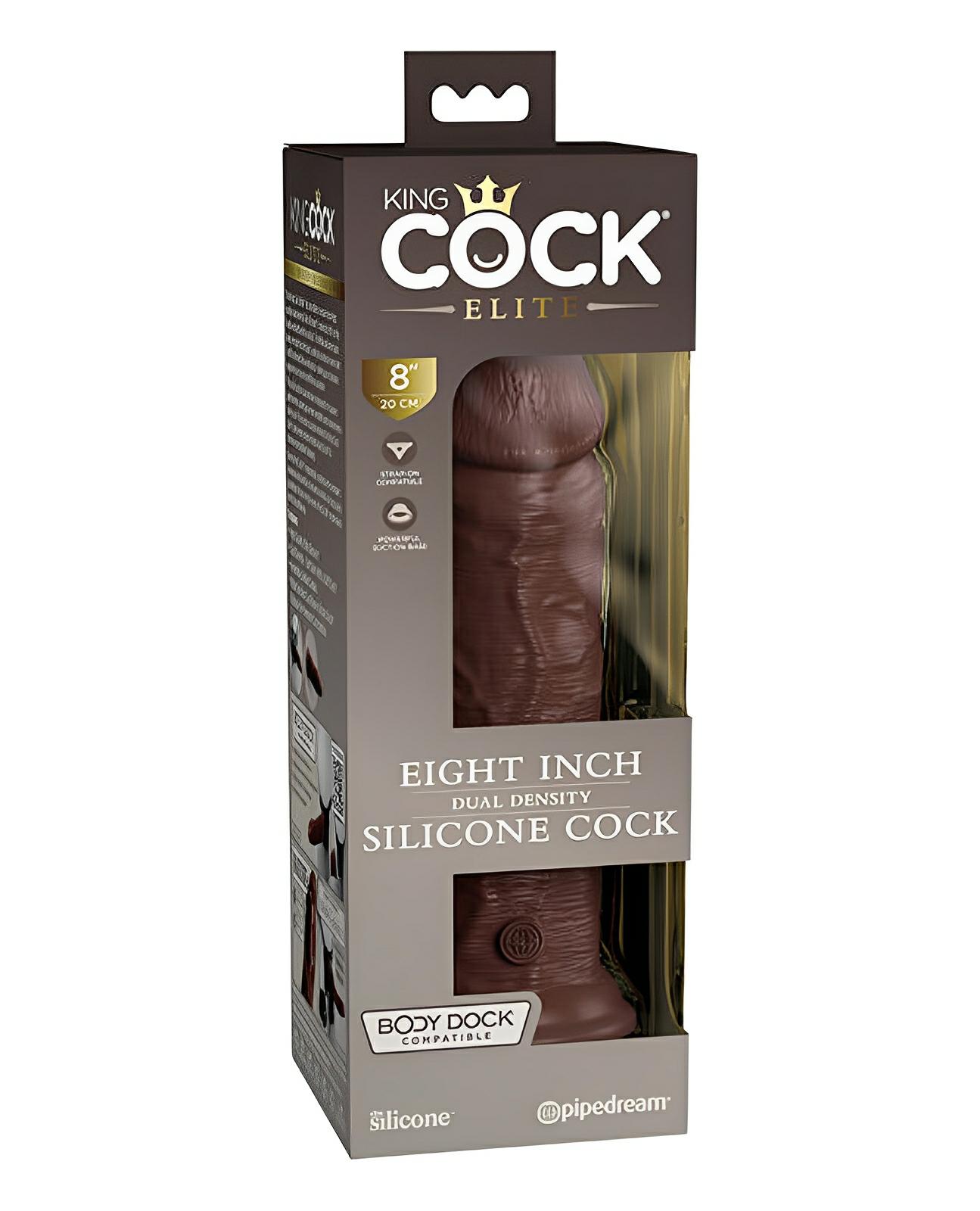 King Cock Elite 8" Dual Density Silicone Cock Pipedream®