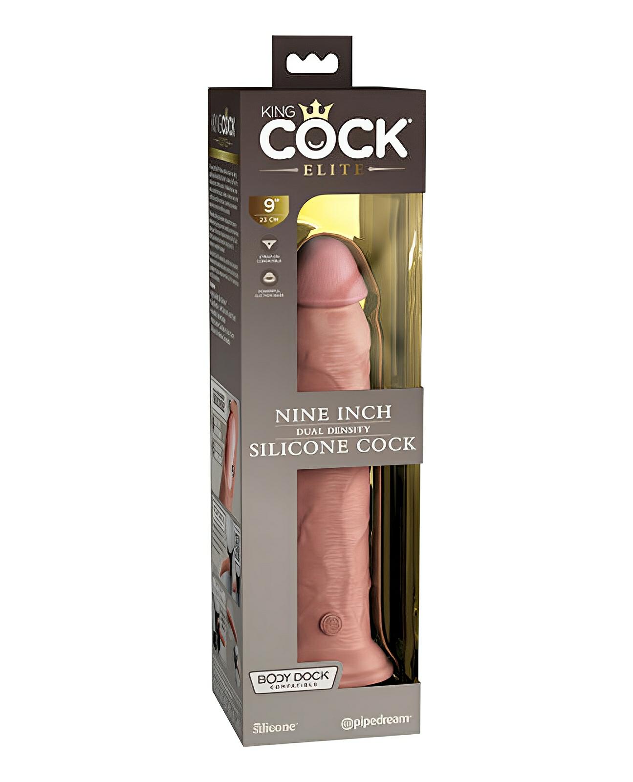 King Cock Elite 9" Dual Density Silicone Cock - Light King Cock®