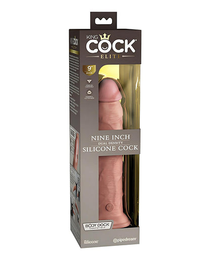 King Cock Elite 9" Dual Density Silicone Cock - Light King Cock®