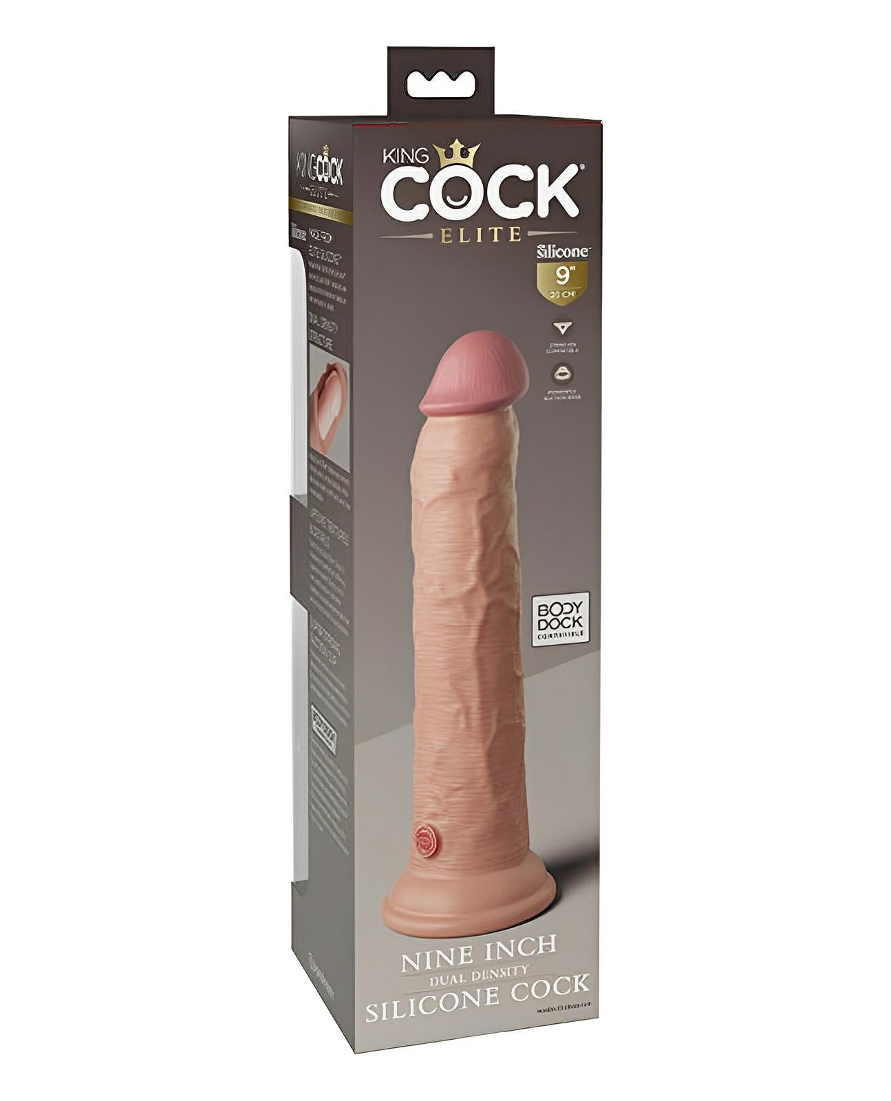 King Cock Elite 9" Dual Density Silicone Cock - Light King Cock®