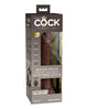 King Cock Elite 7" Dual Density Vibrating Silicone Cock W/remote Pipedream®