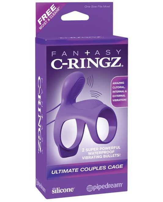 Fantasy C Ringz Ultimate Couples Cage - Purple Pipedream® 500