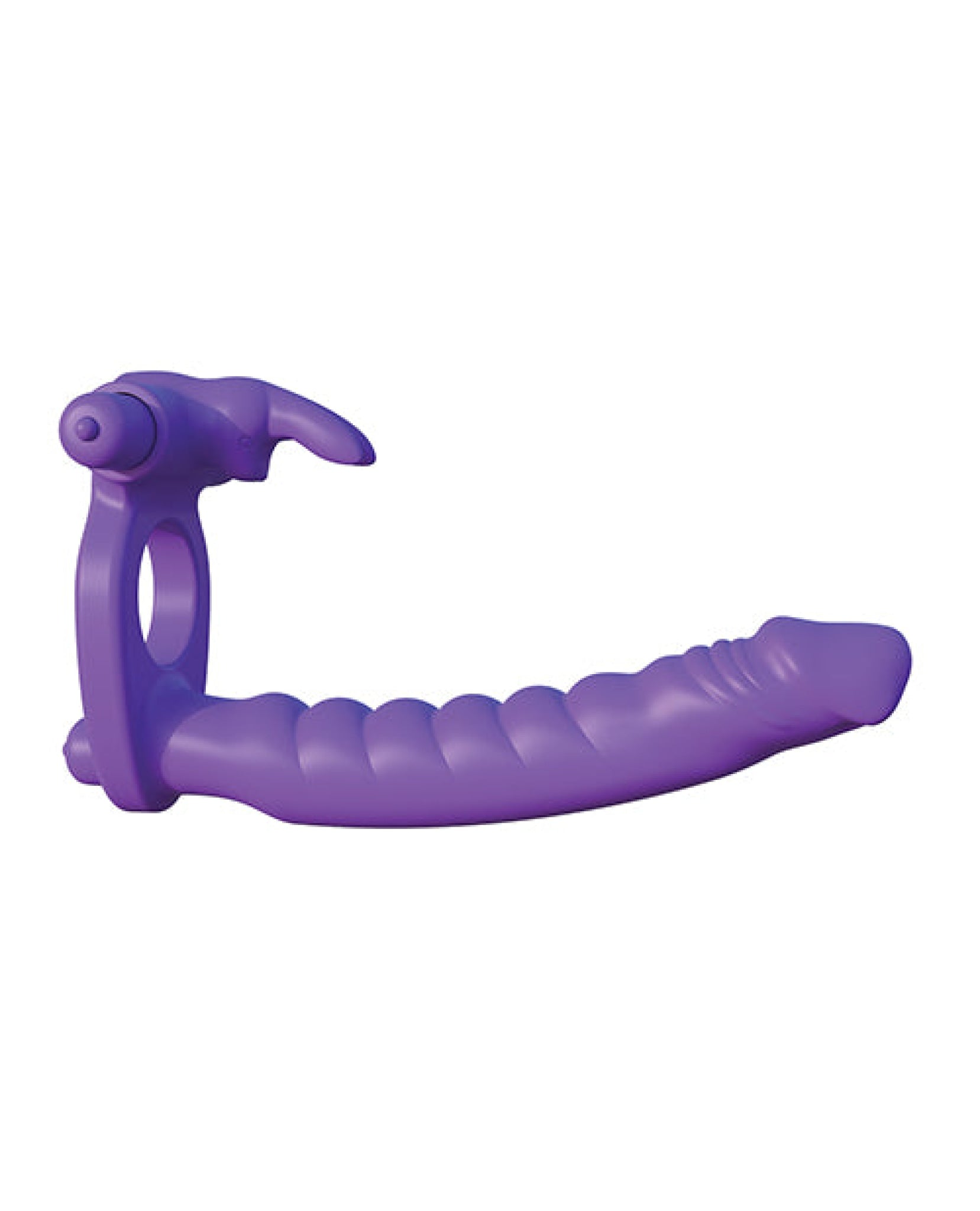 Fantasy C-ringz Silicone Double Pene Rabbit - Purple Pipedream®