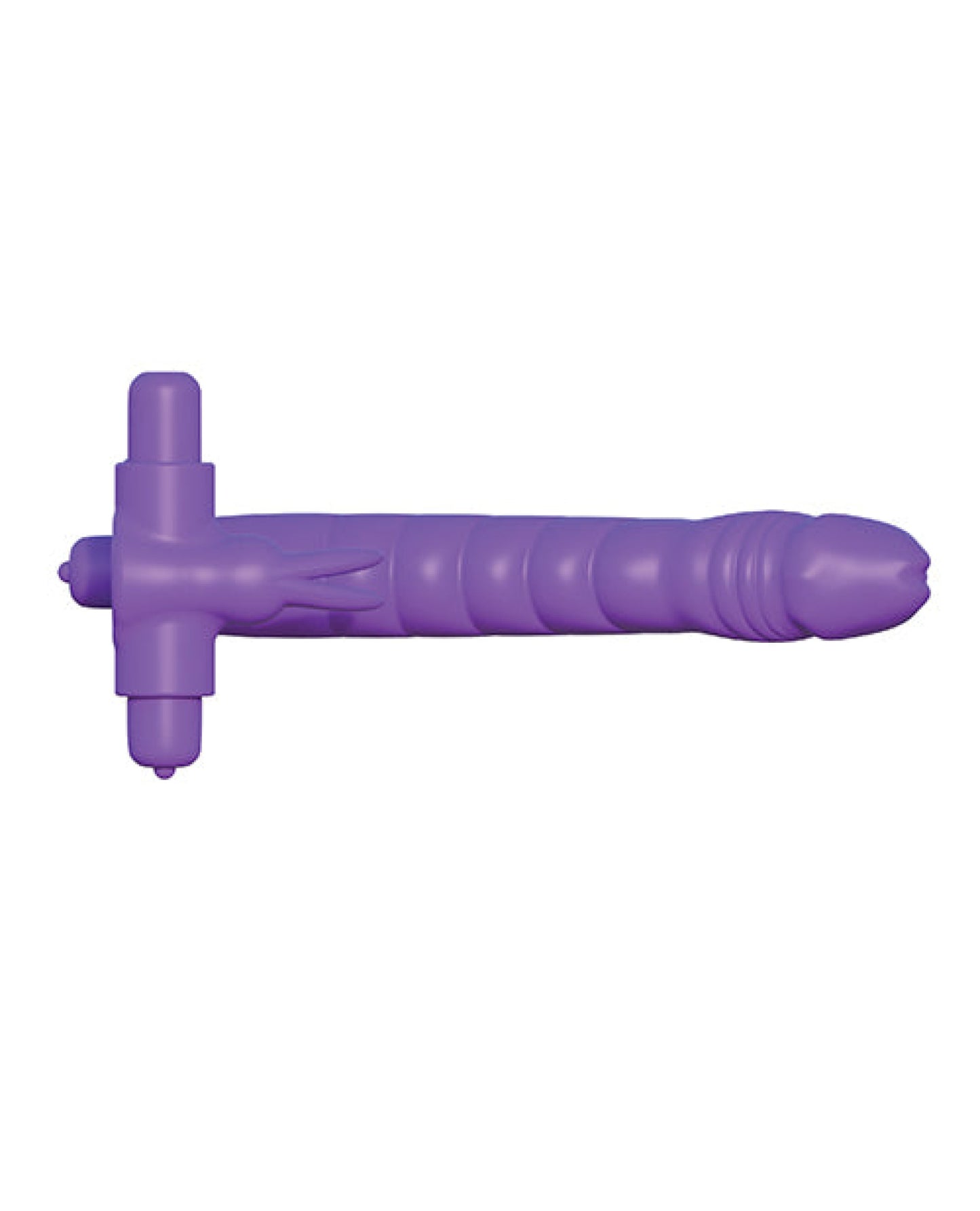 Fantasy C-ringz Silicone Double Pene Rabbit - Purple Pipedream®