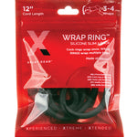 Xplay Gear Silicone 12.0" Slim Wrap Ring - Black Pack Of 2 Perfect Fit