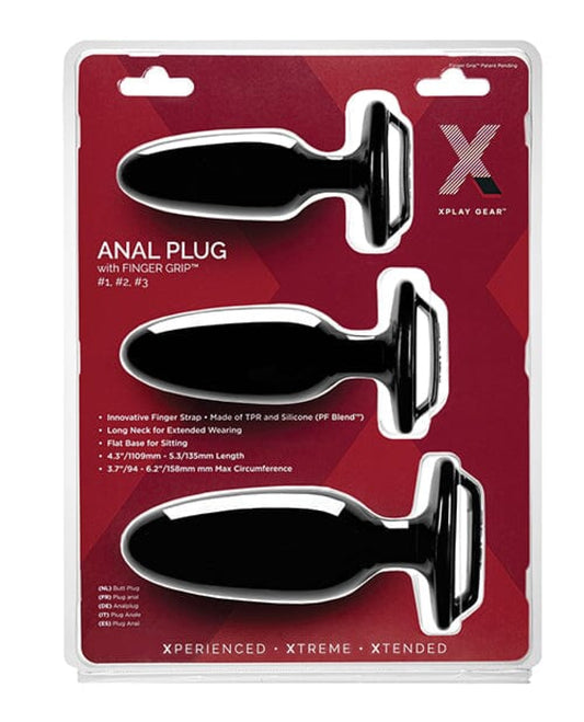 Xplay Gear Finger Grip Plug Starter Kit - Black Perfect Fit 500