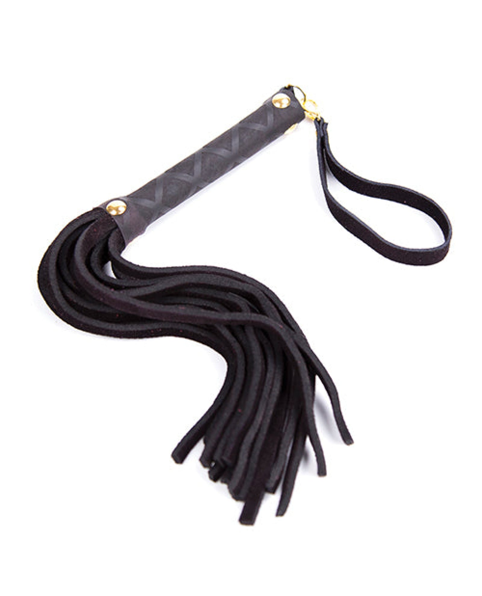 Plesur Mini Leather Flogger - Black Plesur