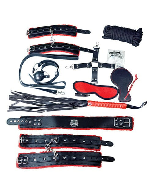 Plesur Deluxe Bondage Kit - Black-red Plesur 1657