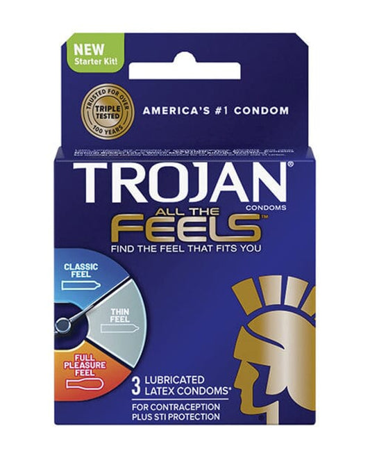 Trojan All The Feels Condoms - Pack Of 3 Trojan 1657