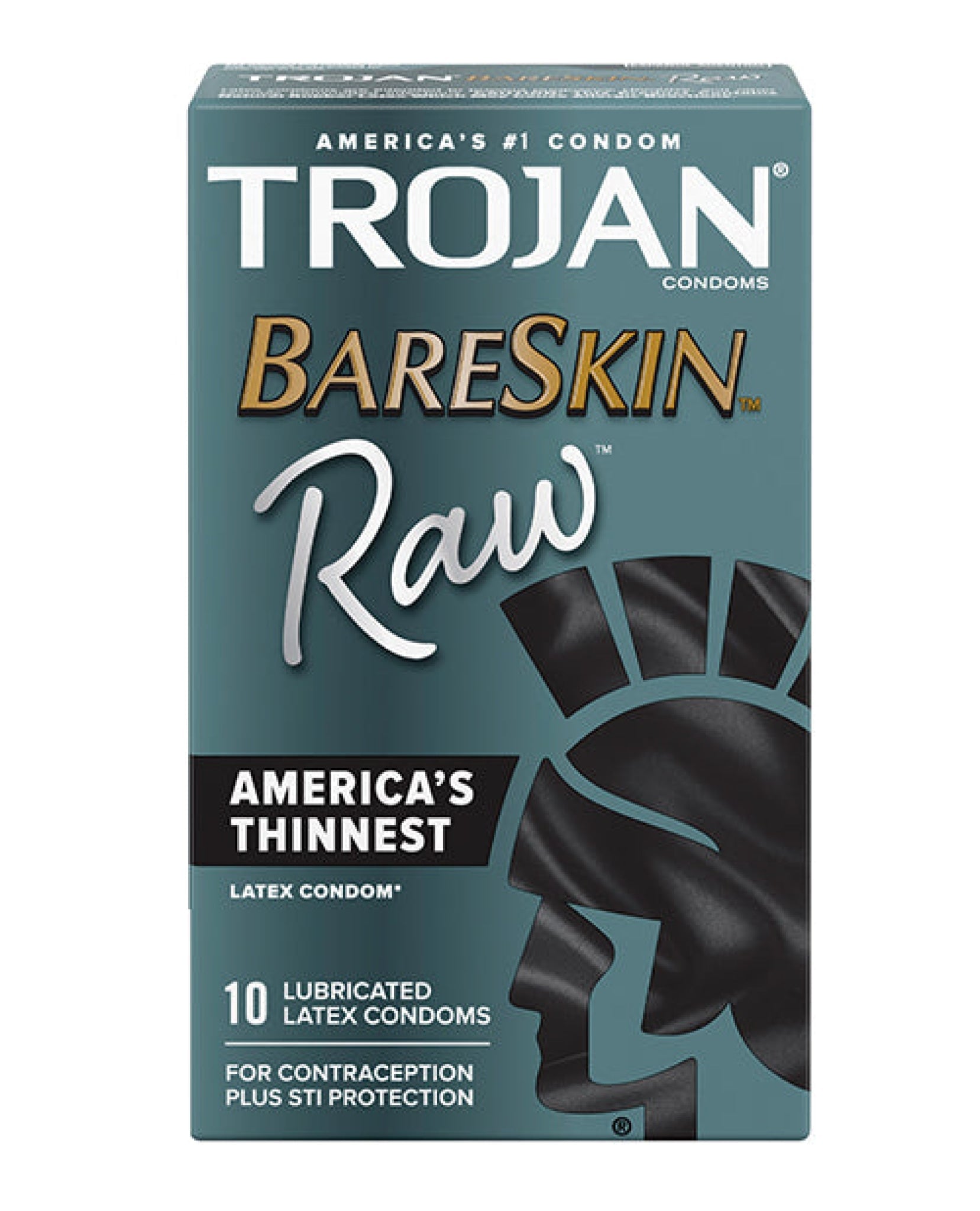 Trojan Bareskin Raw Condom - Pack Of 10 Trojan