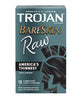 Trojan Bareskin Raw Condom - Pack Of 10 Trojan