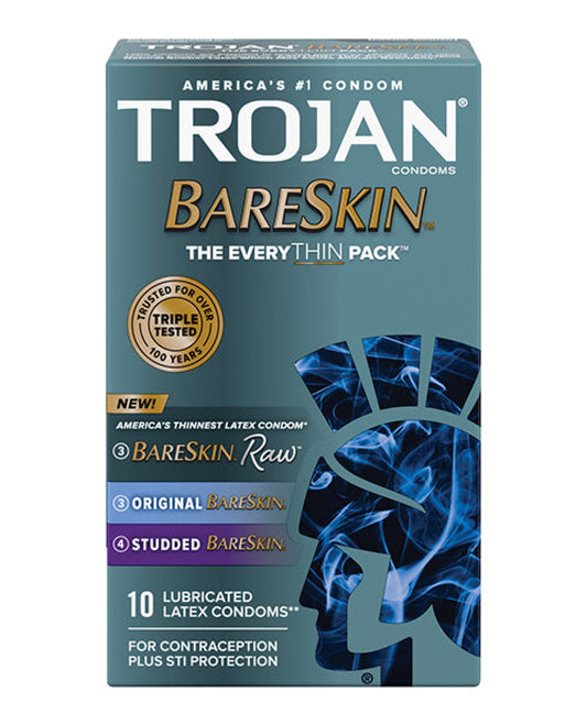 Trojan Bareskin Everythin Condom - Variety Pack Of 10 Trojan 500