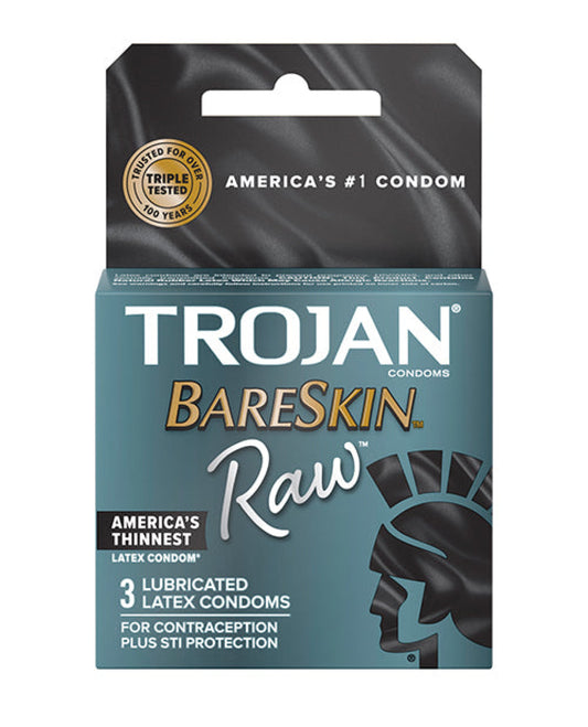 Trojan Bareskin Raw Condom - Pack Of 3 Trojan 1657