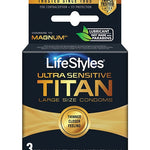 Lifestyles Ultra Sensitive Titan - Pack Of 3 Lifestyles