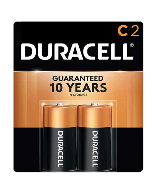 Duracell Alkaline Batteries - C Pack Of 2 Power Technology 500