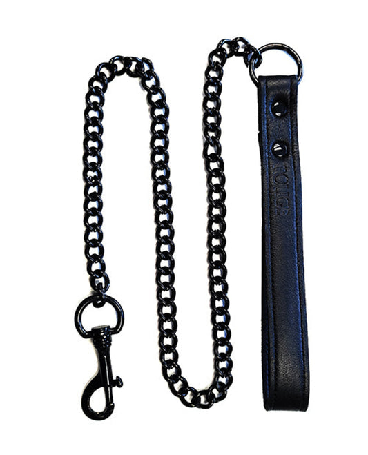 Rouge Leather Lead - Black With Black Rouge 1657